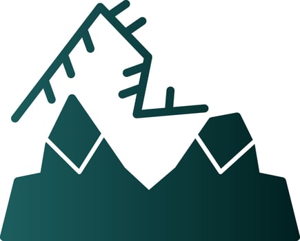Northern lights Vector Icon Design