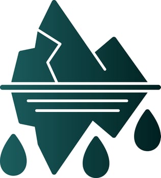 Glacier Vector Icon Design