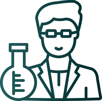 Scientist Vector Icon Design