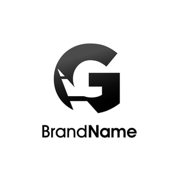 Initial G Road Way Logo vector