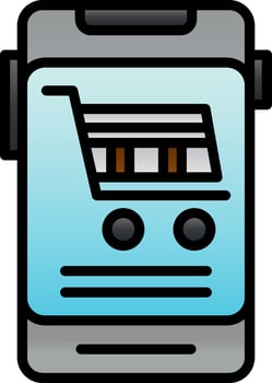 Online Shop Vector Icon Design