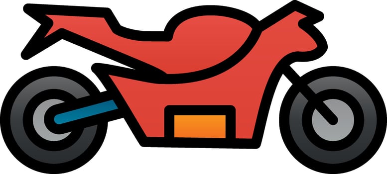 Motorbike Vector Icon Design
