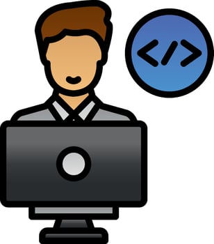 Programmer Vector Icon Design