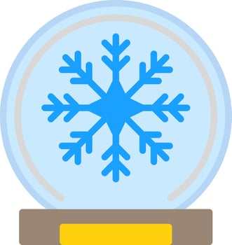 Snow globe Vector Icon Design
