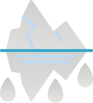 Glacier Vector Icon Design