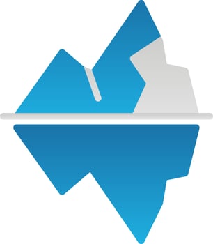 Iceberg Vector Icon Design
