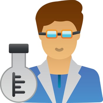 Scientist Vector Icon Design