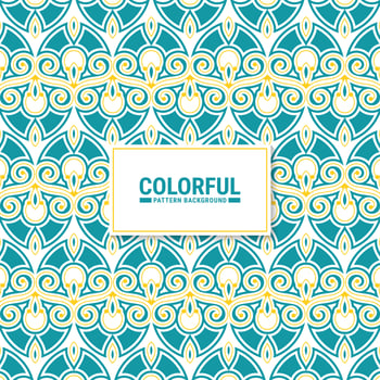 Colorful abstract geometric pattern design vector