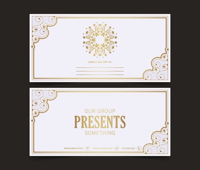 Luxury Invitation Card with Ornamental Logo vector