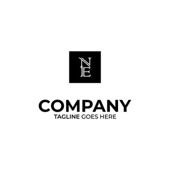 EN Letter Logo Design vector