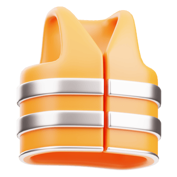 Safety Vest 3D Illustration png