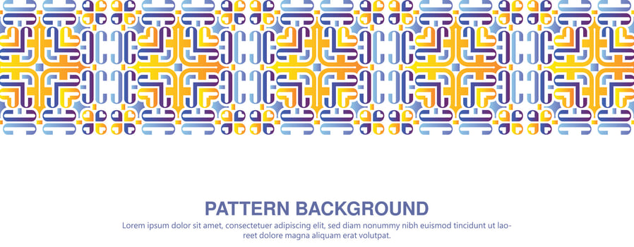 colorful ornament pattern design background vector