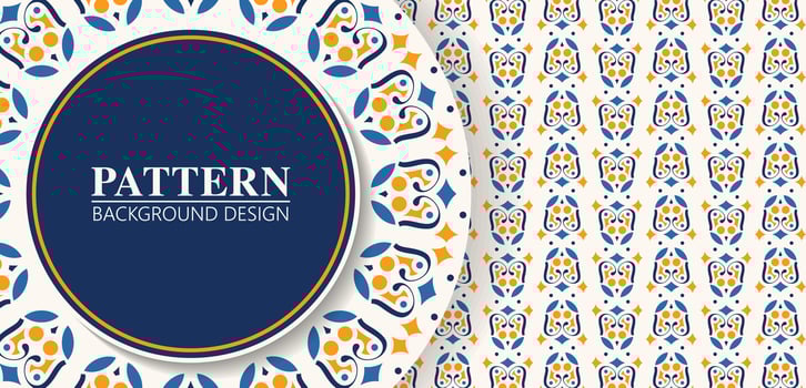 colorful ornament pattern design background vector