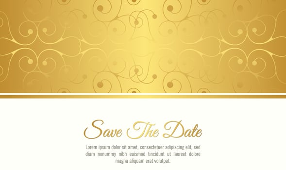 luxury White invitation background style ornamental pattern vector
