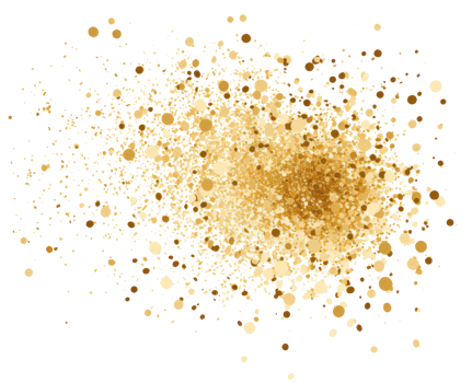 Gold glitter, confetti and powder. png