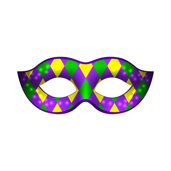 Mardi gras mask Generative Ai png