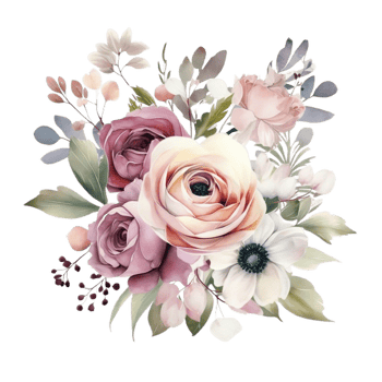 Flowers wedding bouquet png