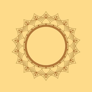 Circular pattern in form of mandala with flower for Henna, tattoo, decoration. Decorative ornament in ethnic oriental style. Hand drawn background. Islam, Arabic, Indian. Mandalas for coloring book. vector