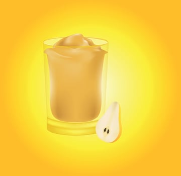 pear smoothie  vector art