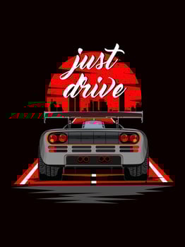 silver super car back vector illustration for tshirt
