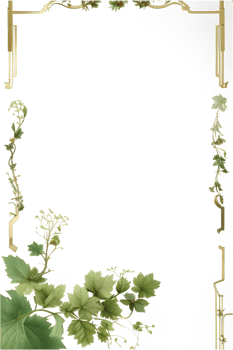 Vines Border Frame Ai Generative png