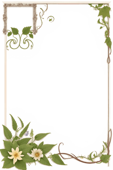 Vines Border Frame Ai Generative png
