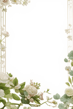 Vines Border Frame Ai Generative png