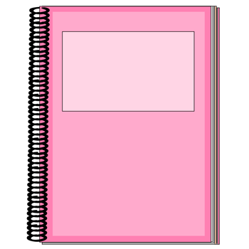 pink notebook notepad png