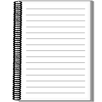 notepad isolated on white png