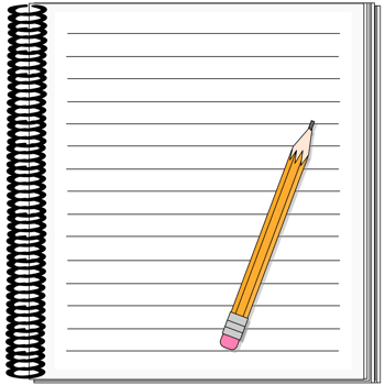 notepad and pencil png
