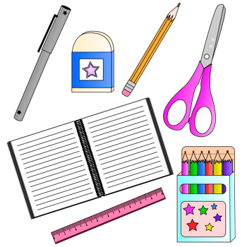 school supplies design png