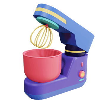 Mixer 3d Render object with transparent background png
