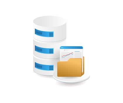 Analyze stored server folder databases vector