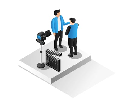 Create a shooting scene vector
