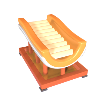 3D icon factory conveyor belt rendered isolated on the transparent background png
