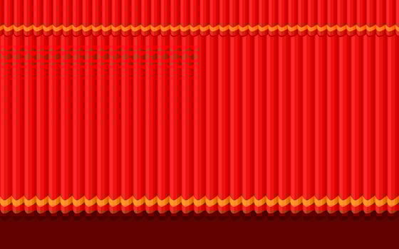 Closed Red Curtain Background vector