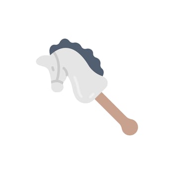 Hobby Horse icon in vector. Illustration vector