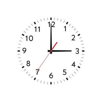 Wall clock icon. Clock logo graphic design concept. Clock vector illustration