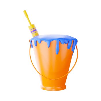 Happy Holi, Bucket  Generative Ai png
