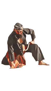 reog ponorogo dancer , warok on transparent background isolated vector illustration, generative ai png