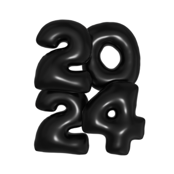 2024 balloons new year png
