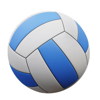 3d illustration of a volleyball ball png