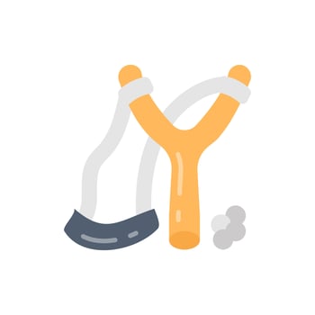 Slingshot icon in vector. Illustration vector