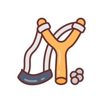 Slingshot icon in vector. Illustration vector