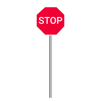 Stop road sign.Transparent road sign png