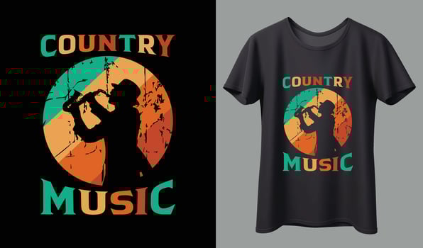 Music T-shirt design. Music t-shirt design vector. For t-shirt print and other uses. vector