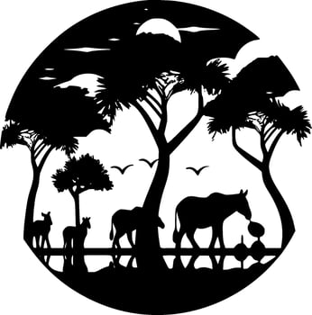 Africa - High Quality Vector Logo - Vector illustration ideal for T-shirt graphic