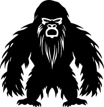 Bigfoot - Minimalist and Flat Logo - Vector illustration