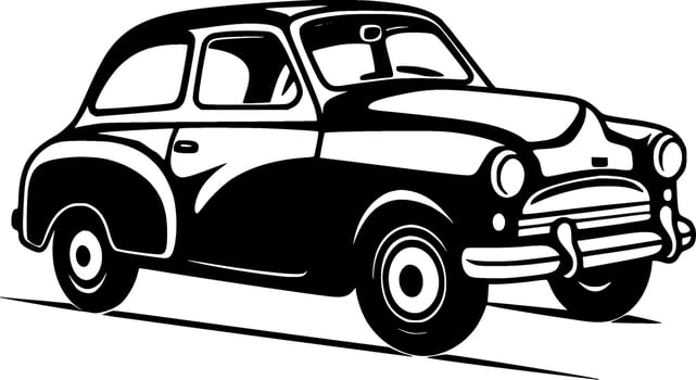 Car - Minimalist and Flat Logo - Vector illustration