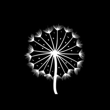 Dandelion - Minimalist and Flat Logo - Vector illustration